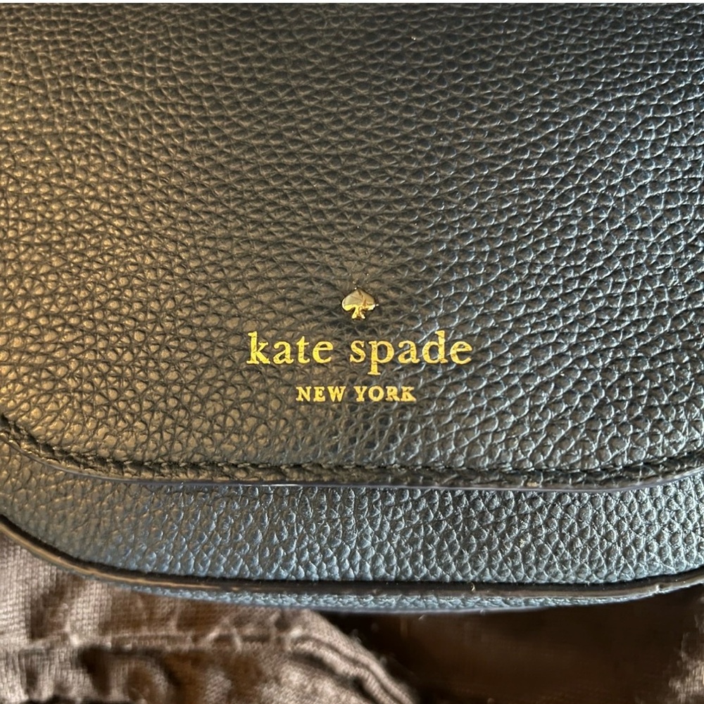 Kate Spade Dark Blue Pebble Leather Crossbody With Tassel - Picture 8 of 8